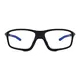 Rectangle Black/Blue Sport Eyeglasses