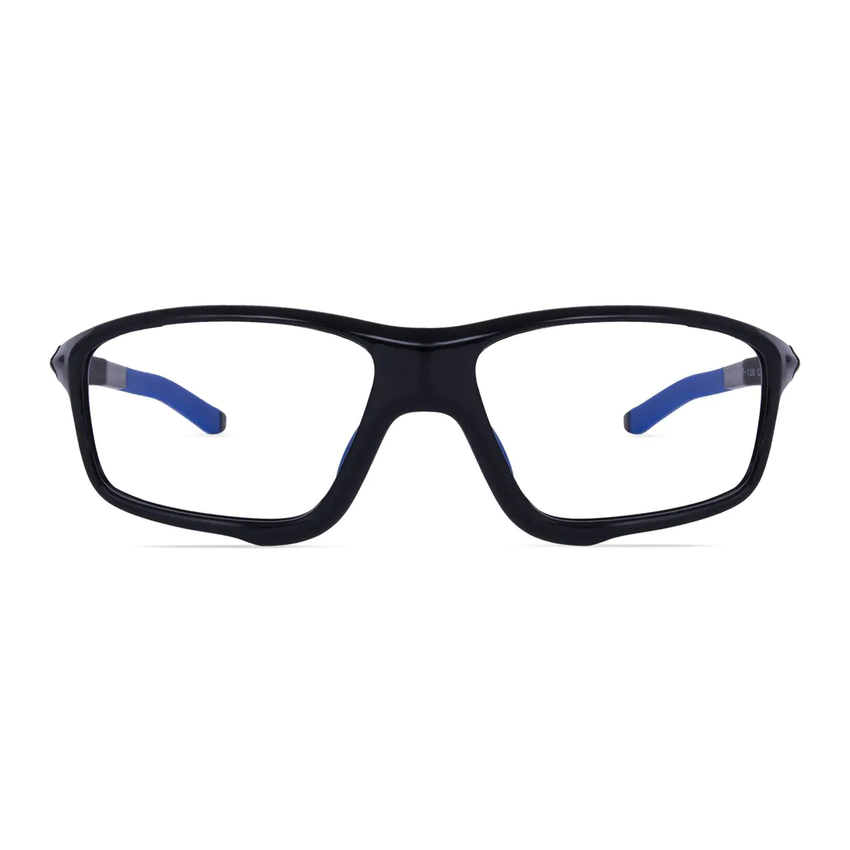 Rectangle Black/Blue Sport Eyeglasses