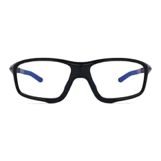 Rectangle Black/Blue Sport Eyeglasses