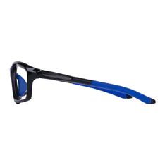 Rectangle Black/Blue Sport Eyeglasses