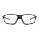 Rectangle Blue Sport Eyeglasses