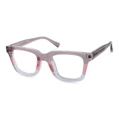 Rectangle Brown/Clear Eyeglasses