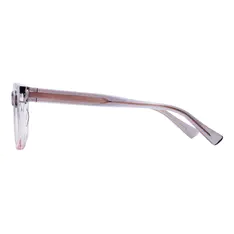 Rectangle Transparent Purple Eyeglasses