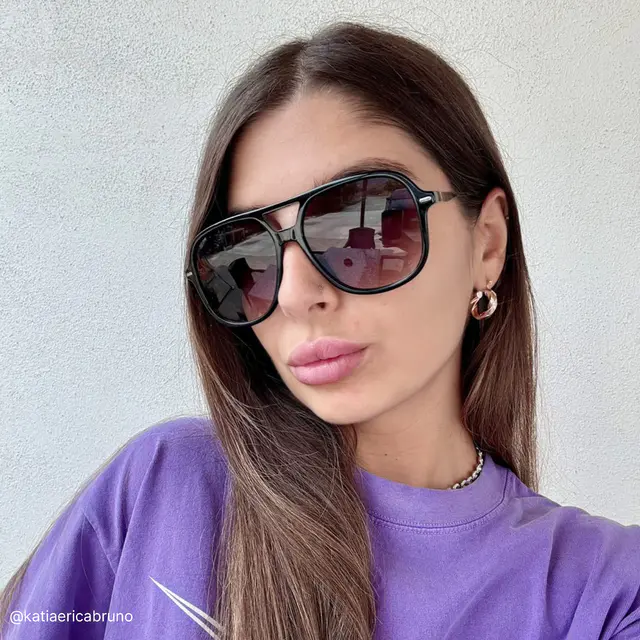 Aviator Black Sunglasses