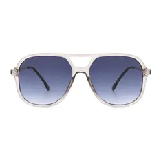 Aviator Transparent Gray Sunglasses