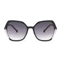 Geometric Black/White Sunglasses