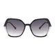 Geometric Black/White Sunglasses