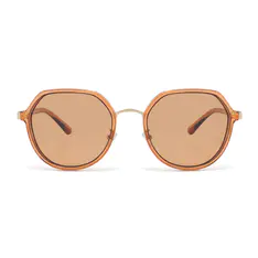 Geometric Light Brown Sunglasses