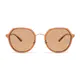 Geometric Light Brown Sunglasses