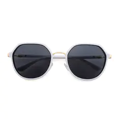 Geometric White Sunglasses