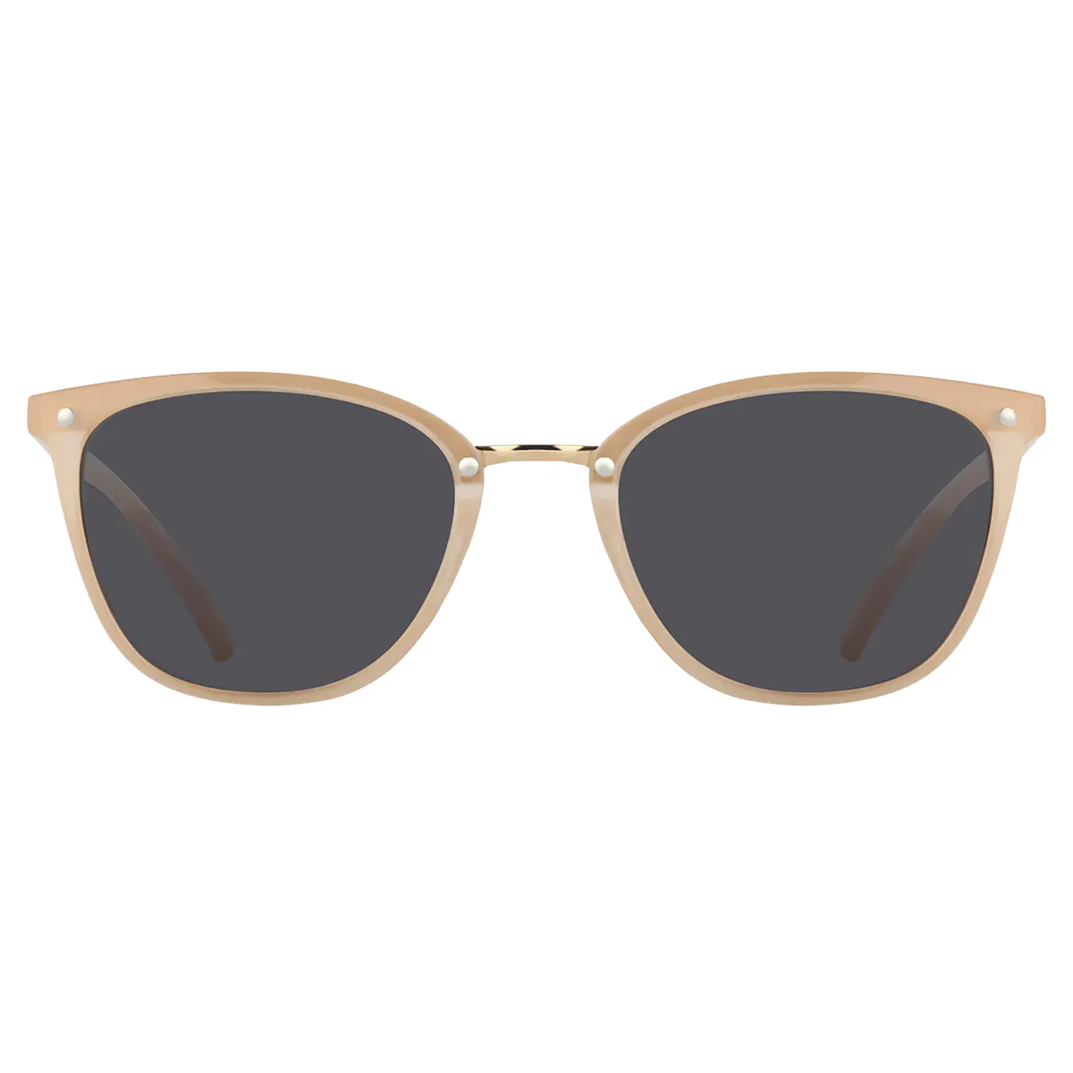 Cat-eye Transparent Yellow Sunglasses