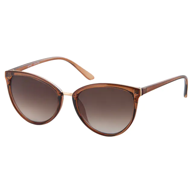Cat-eye Transparent Amber Sunglasses