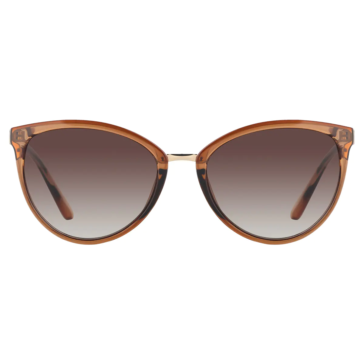 Cat-eye Transparent Amber Sunglasses