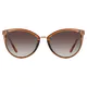 Cat-eye Transparent Amber Sunglasses