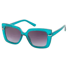 Square Transparent Blue Sunglasses