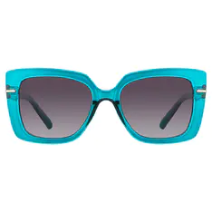 Square Transparent Blue Sunglasses