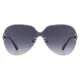 Oval Black Sunglasses