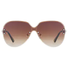 Oval Transparent Amber Sunglasses