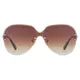 Oval Transparent Amber Sunglasses