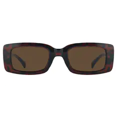 Rectangle Dark Tortoiseshell Sunglasses