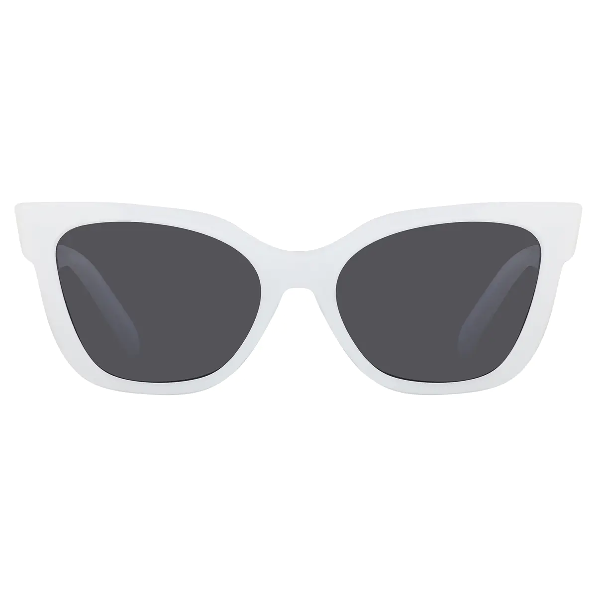Cat-eye White Sunglasses