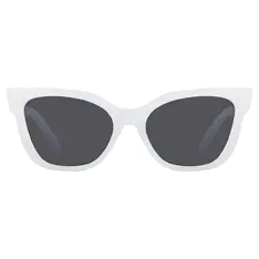 Cat-eye White Sunglasses