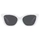 Cat-eye White Sunglasses