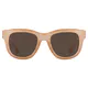 Oval Transparent Amber Sunglasses