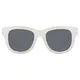 Oval White Sunglasses