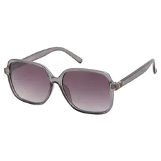 Square Transparent Gray Sunglasses