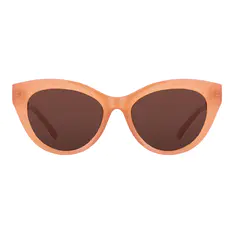 Cat-eye Transparent Amber Sunglasses