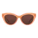Cat-eye Transparent Amber Sunglasses