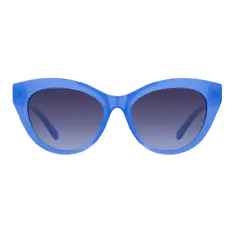 Cat-eye Transparent Blue Sunglasses