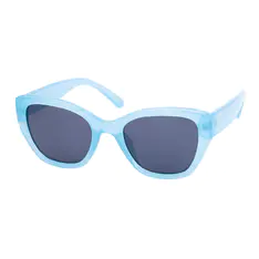 Cat-eye Transparent Blue Sunglasses