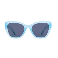 Cat-eye Transparent Blue Sunglasses
