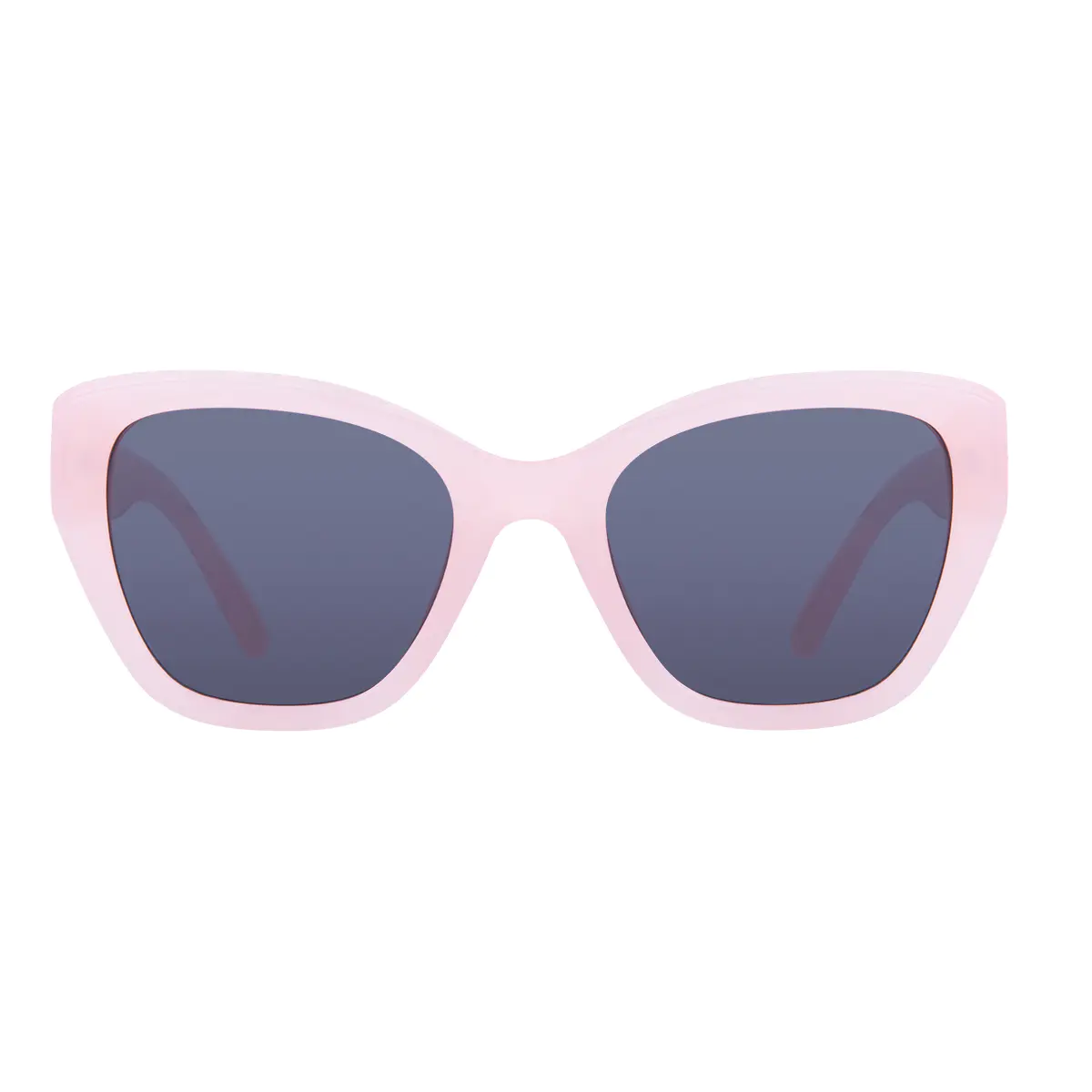 Cat-eye Transparent Pink Sunglasses