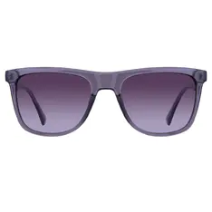 Square Transparent Gray Sunglasses