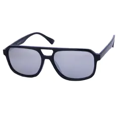 Square Matte Black Sunglasses