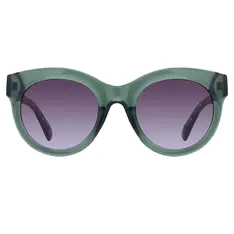 Round Transparent Green Sunglasses