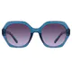 Geometric Transparent Blue Sunglasses