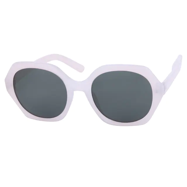 Geometric White Sunglasses