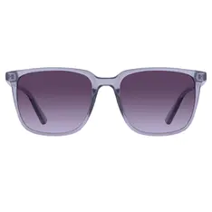 Square Transparent Gray Sunglasses
