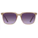 Square Transparent Amber Sunglasses