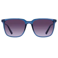 Square Transparent Blue Sunglasses