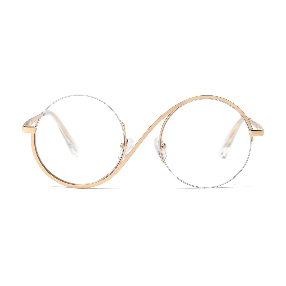 Round Gold Eyeglasses