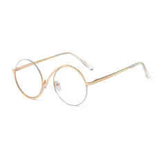 Round Gold Eyeglasses