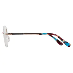 Round Gold Eyeglasses