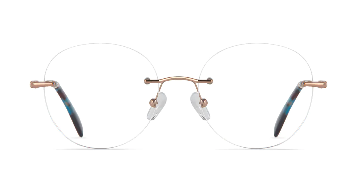 Round Gold Eyeglasses
