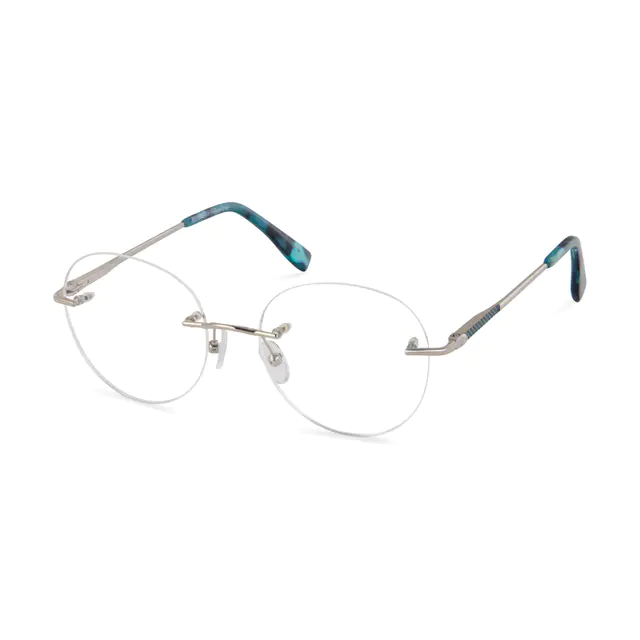 Round Silver Eyeglasses