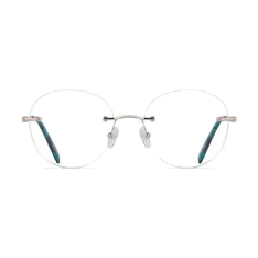 Round Silver Eyeglasses